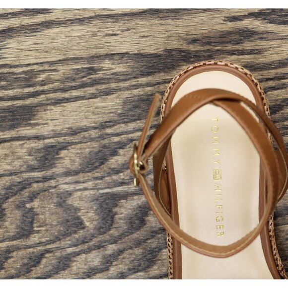 Tommy Hilfiger Womens Vastie Platform Sandal TWVASTIE Medium Brown 8.5M - Picture 7 of 13